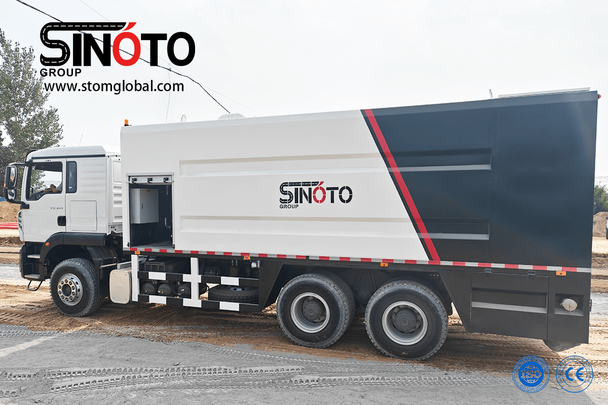 cement spreader truck