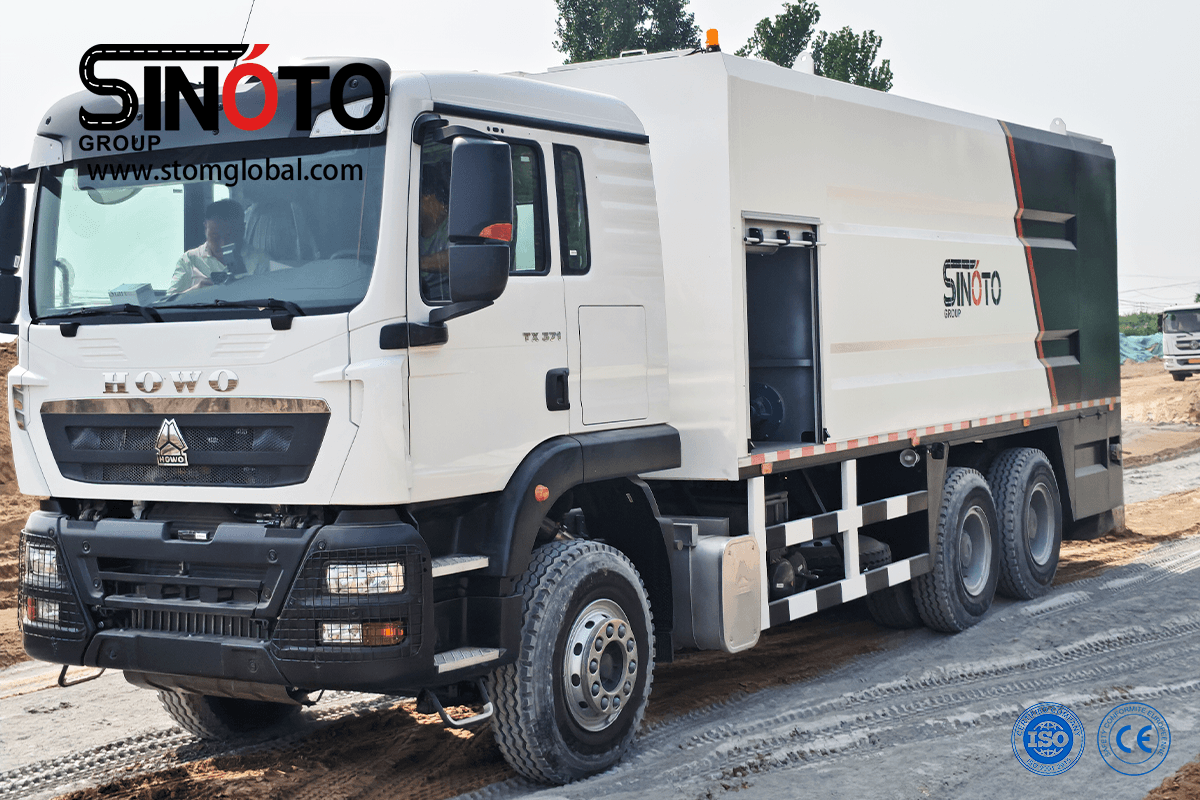 cement spreader truck