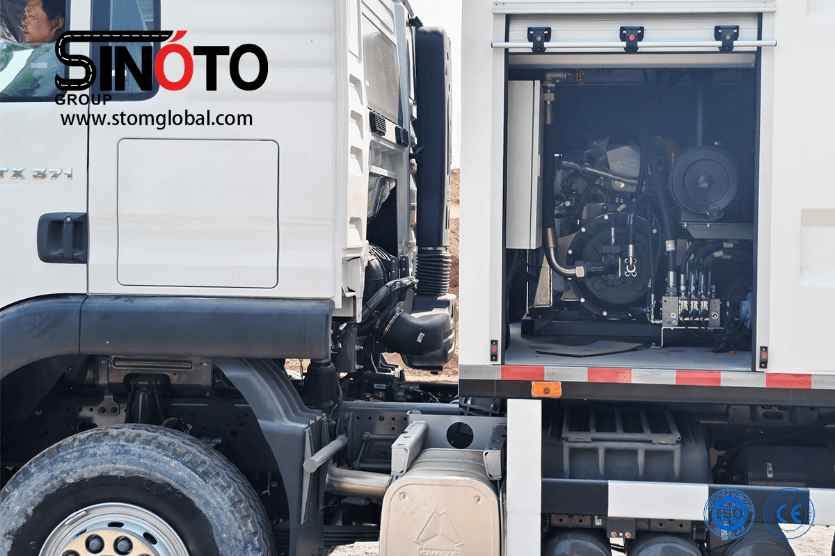 cement spreader truck