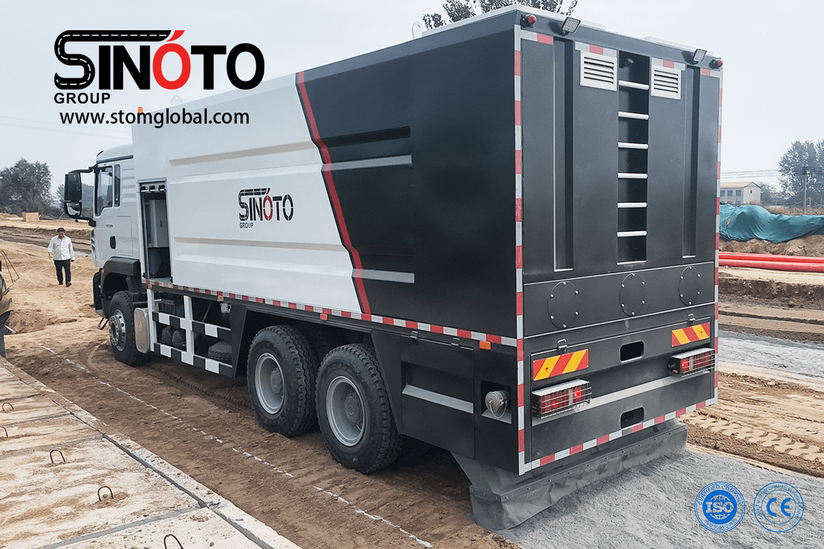 cement spreader truck