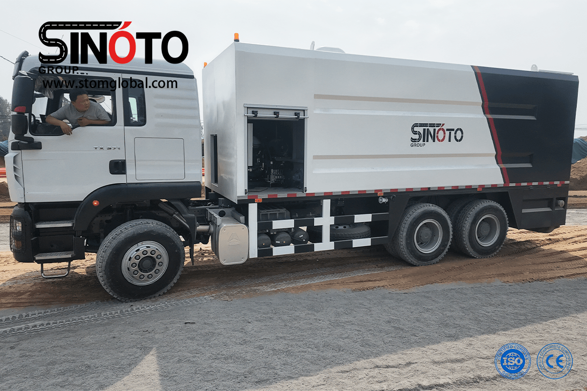 cement spreader truck