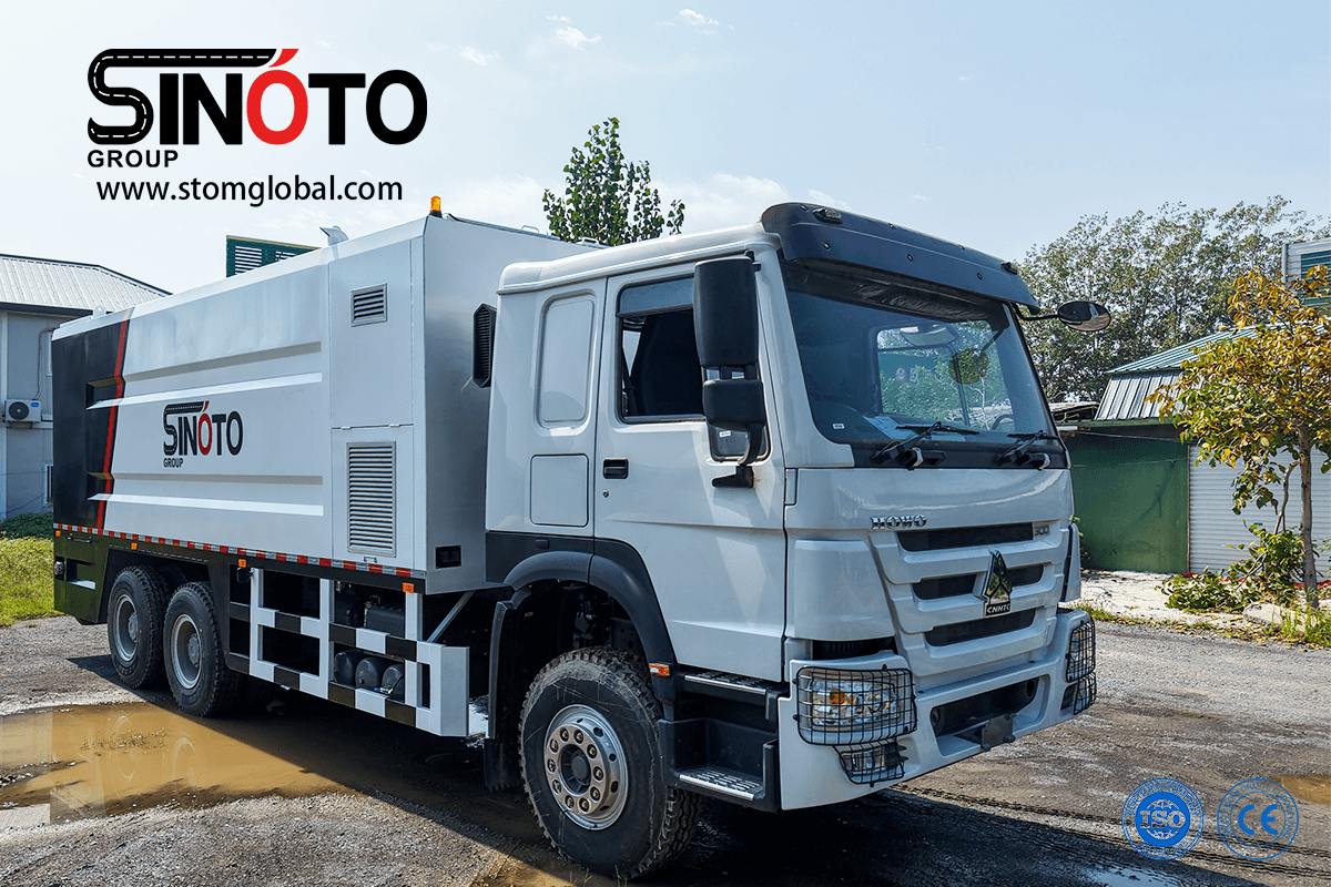 cement spreader truck