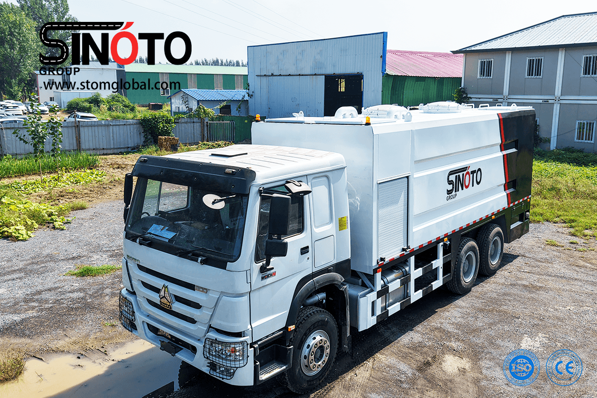 cement spreader truck