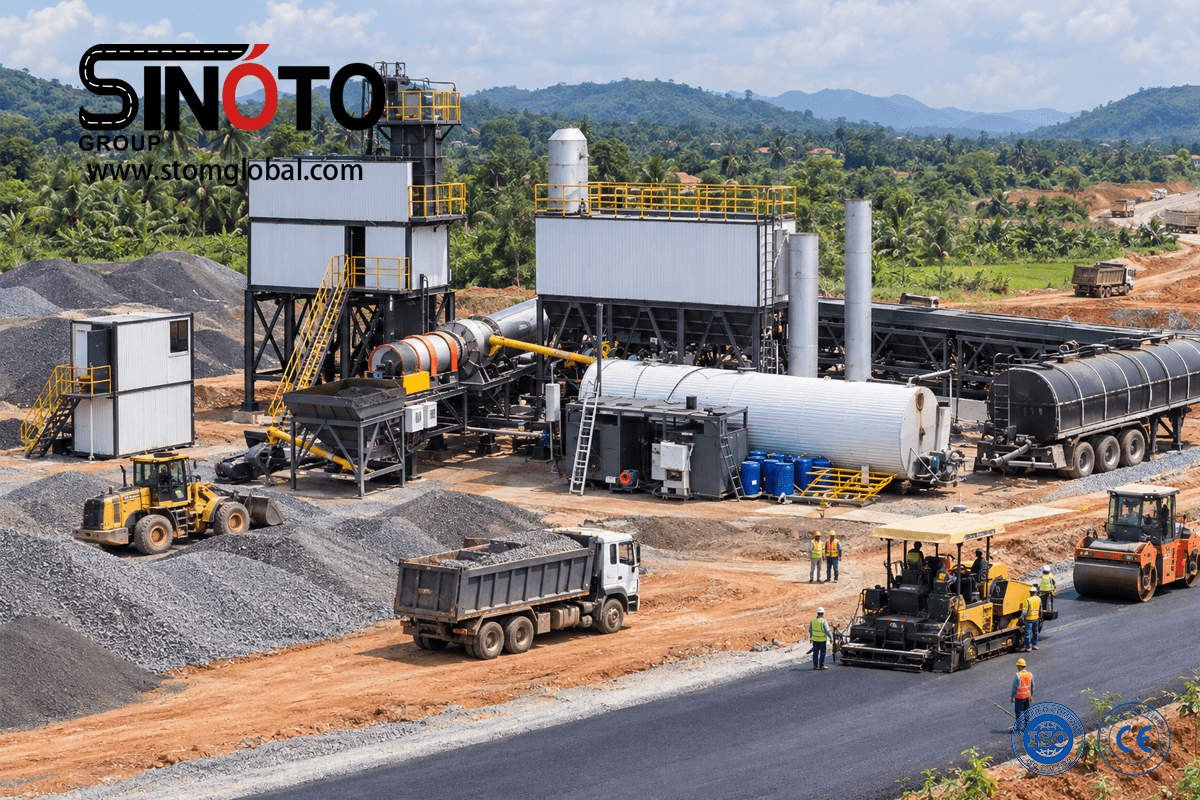 Continuous Forced Asphalt Mixing Plant