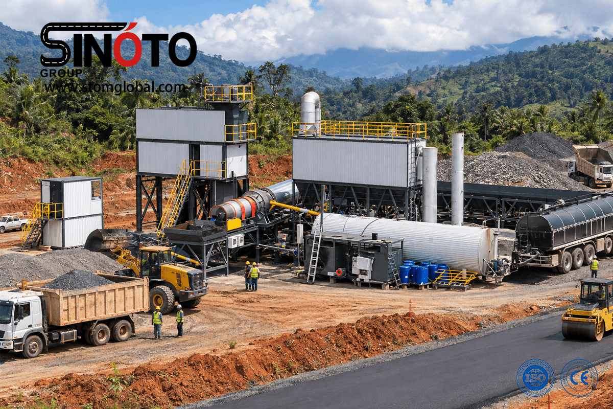Continuous Forced Asphalt Mixing Plant