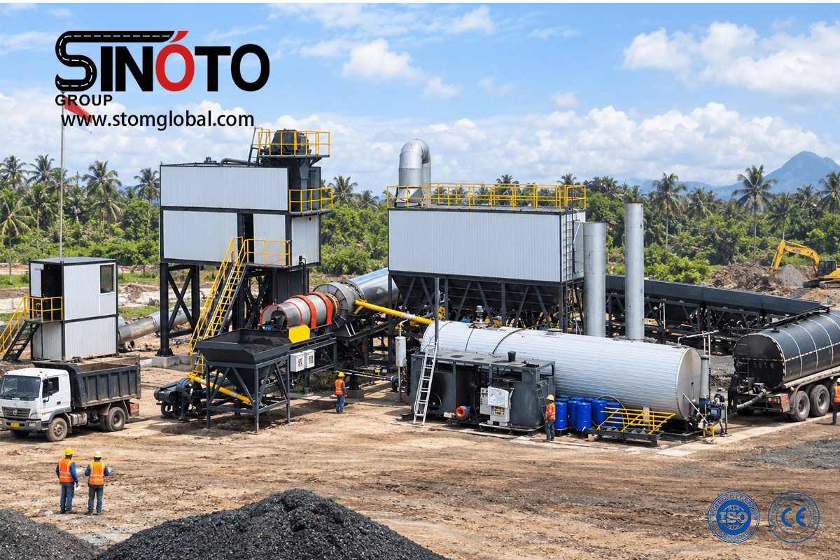 Continuous Forced Asphalt Mixing Plant
