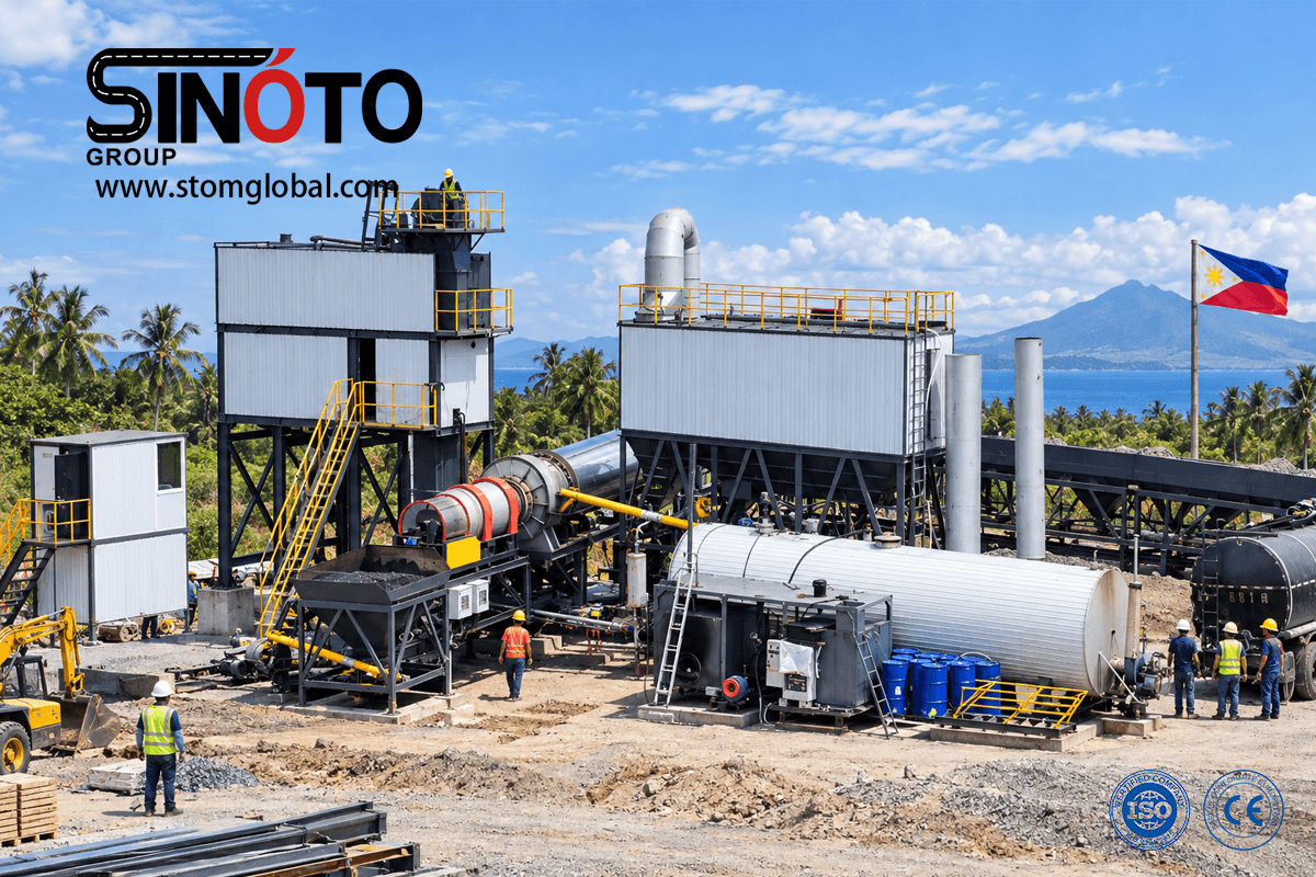 Continuous Forced Asphalt Mixing Plant