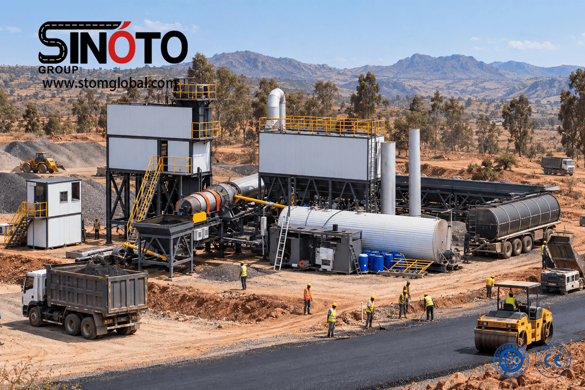 Continuous Forced Asphalt Mixing Plant
