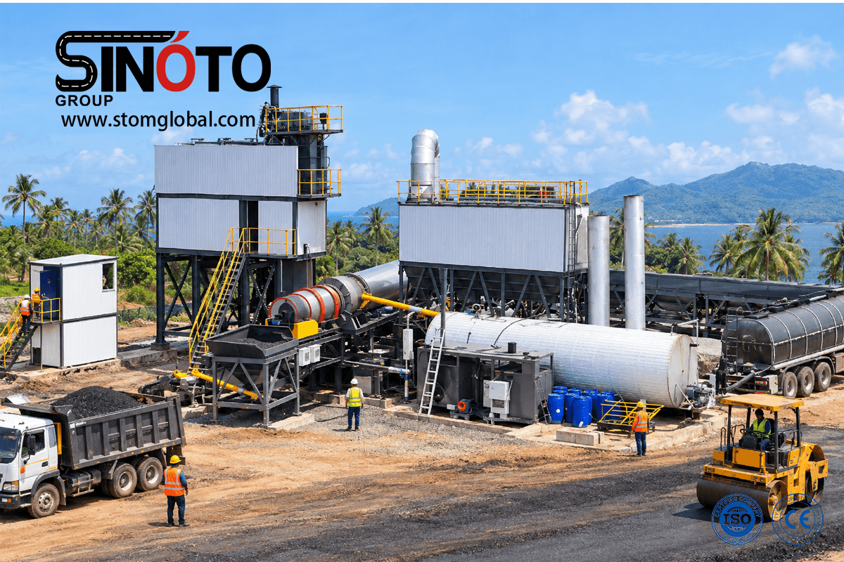 Continuous Forced Asphalt Mixing Plant