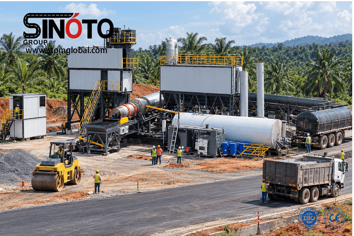 Continuous Forced Asphalt Mixing Plant