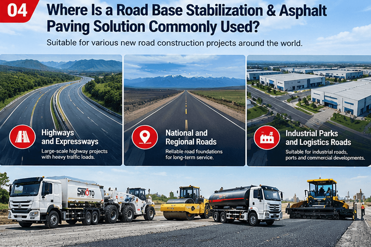 Road Base Stabilization & Asphalt Paving Equipment
