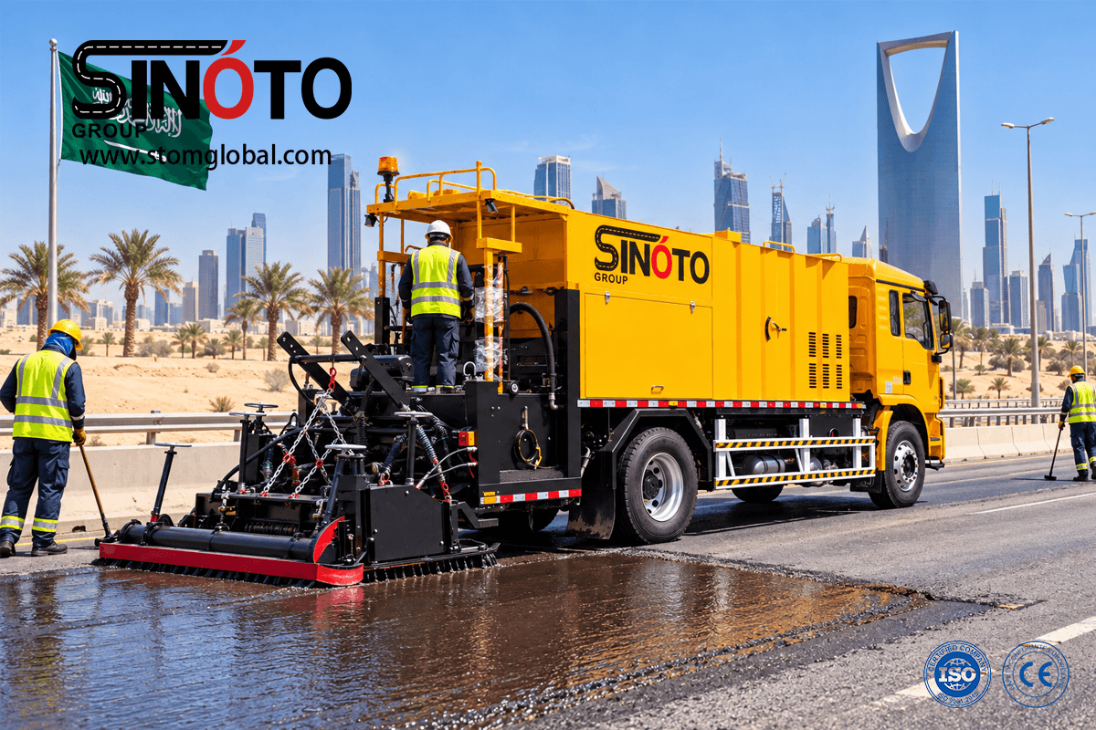 Slurry Sealing Paver truck
